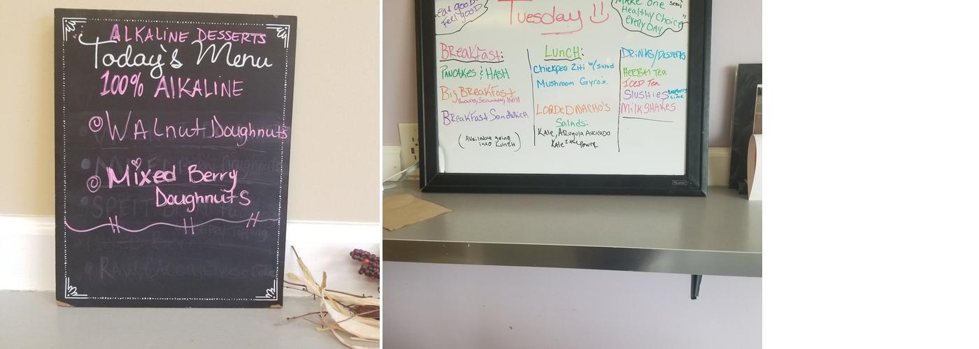 The Zucchini Bar Herbal Tea’s & Treats Menu