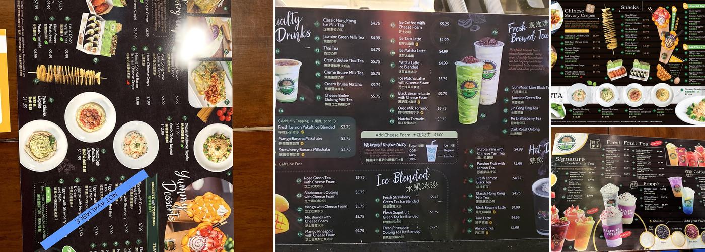 A Sack of Potatoes 一袋馬鈴薯 Menu