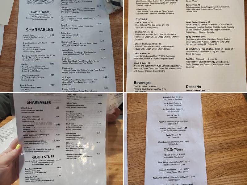 Grit 2C Menu