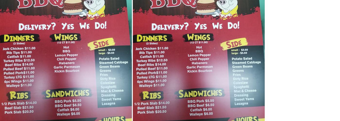 Fall Off The Bone BBQ & Soul Food Menu