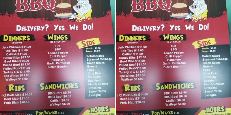 Fall Off The Bone BBQ & Soul Food Menu