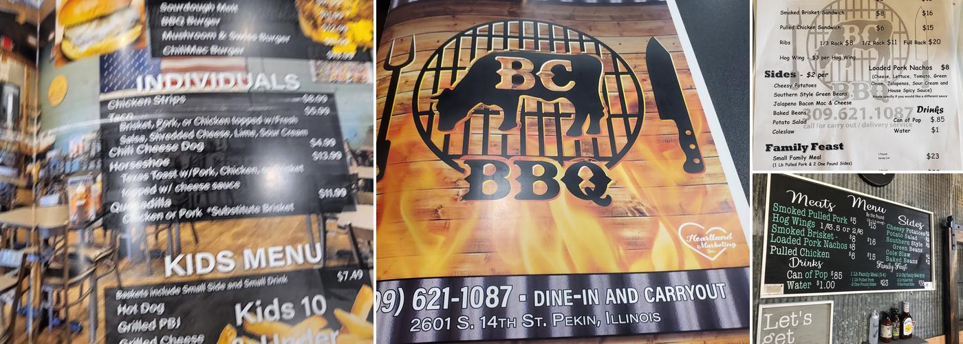 BC BBQ Menu