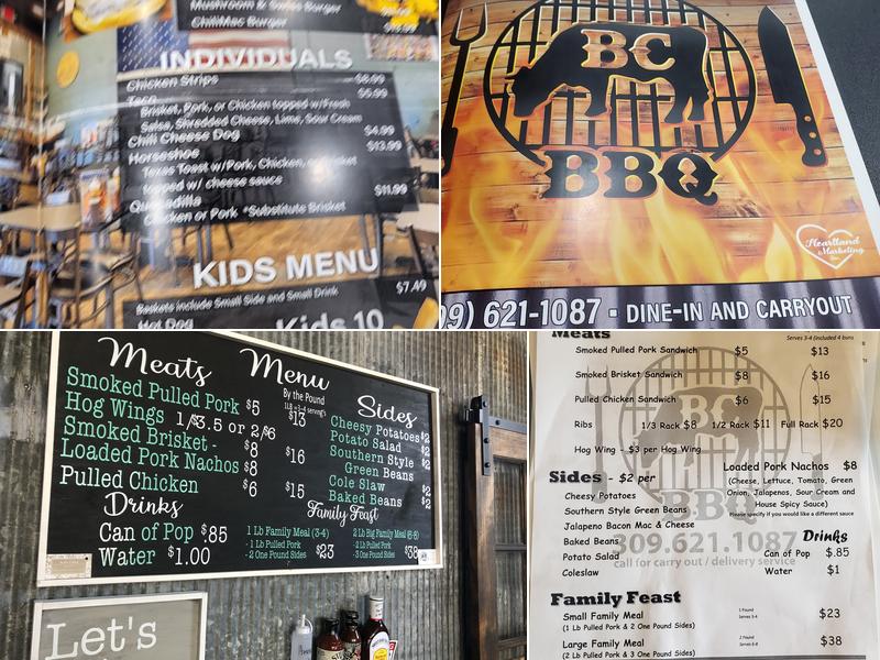 BC BBQ Menu