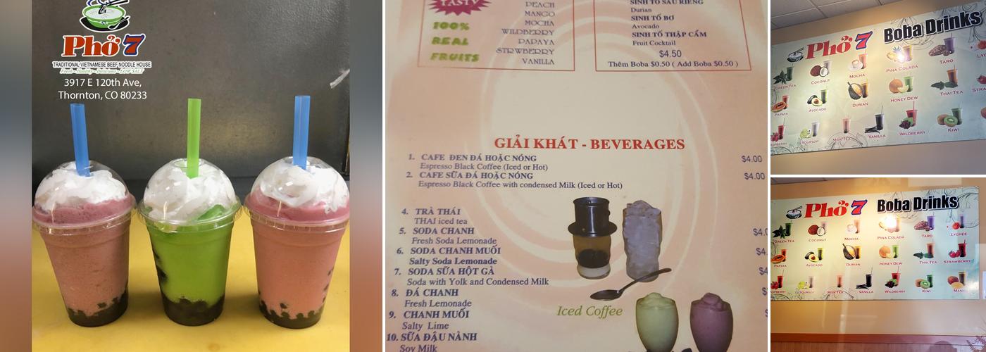 Phở 7 Menu