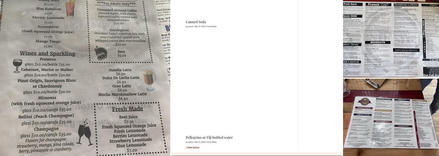 Untoasted Menu