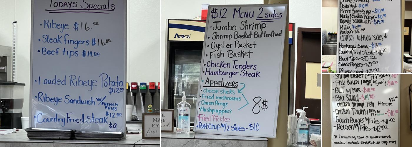 Warehouse Restaurant Menu