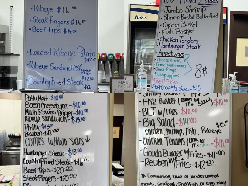 Warehouse Restaurant Menu