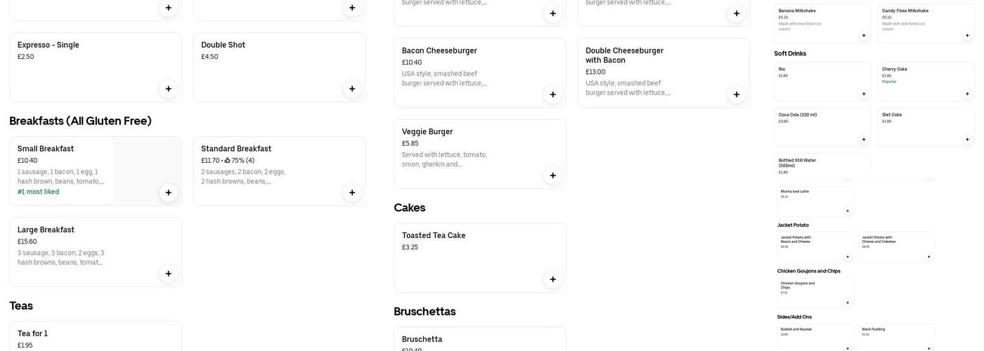 Sonny's Kitchen Menu