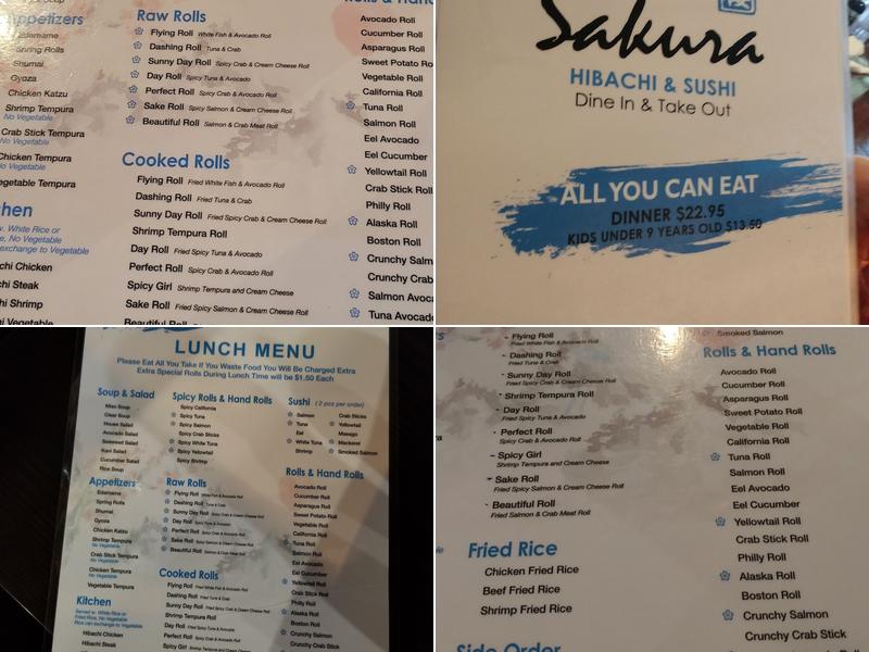 Sakura Menu