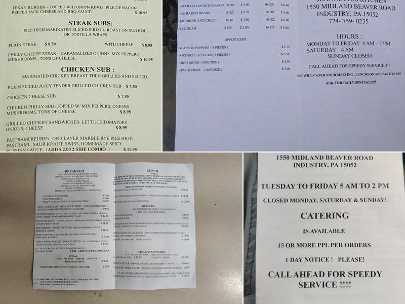 Jeannette's Kitchen Menu