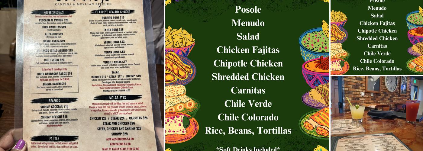 El Arroyo | Cantina & Méxican Kitchen Menu