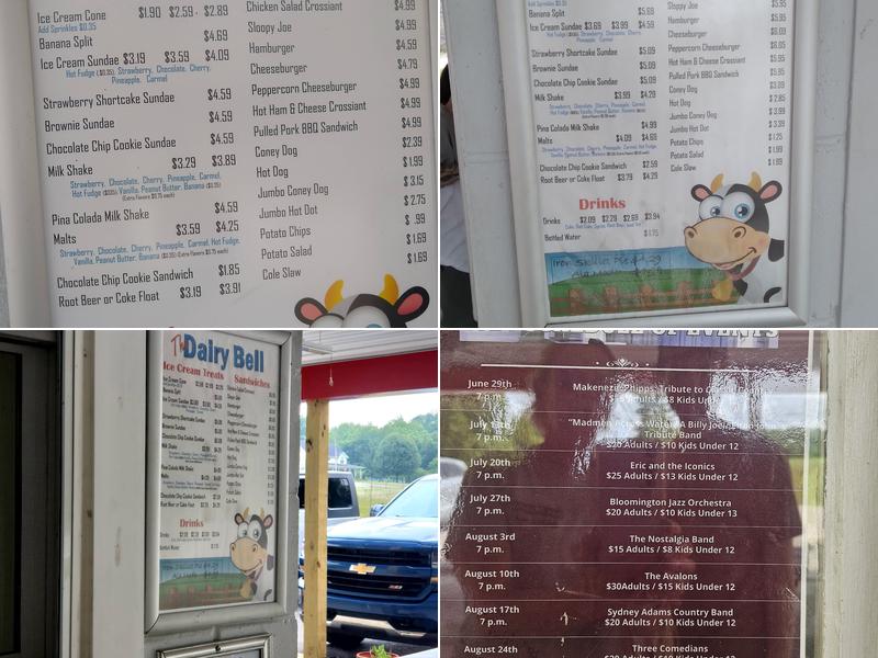 Dairy bell Ice Cream Menu