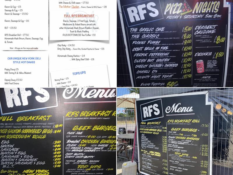 Rob's Filling Station Menu