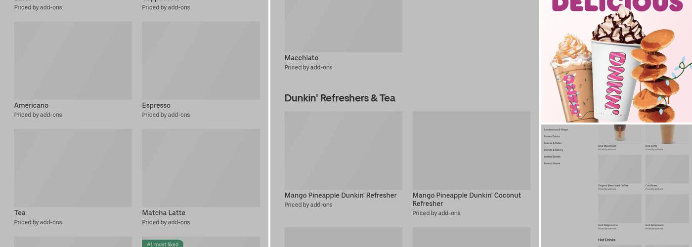 Dunkin' Menu