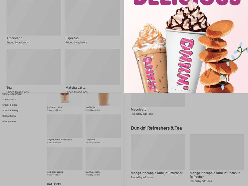 Dunkin' Menu