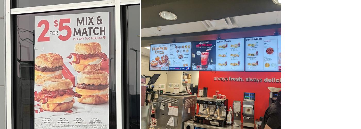 Tim Hortons Menu
