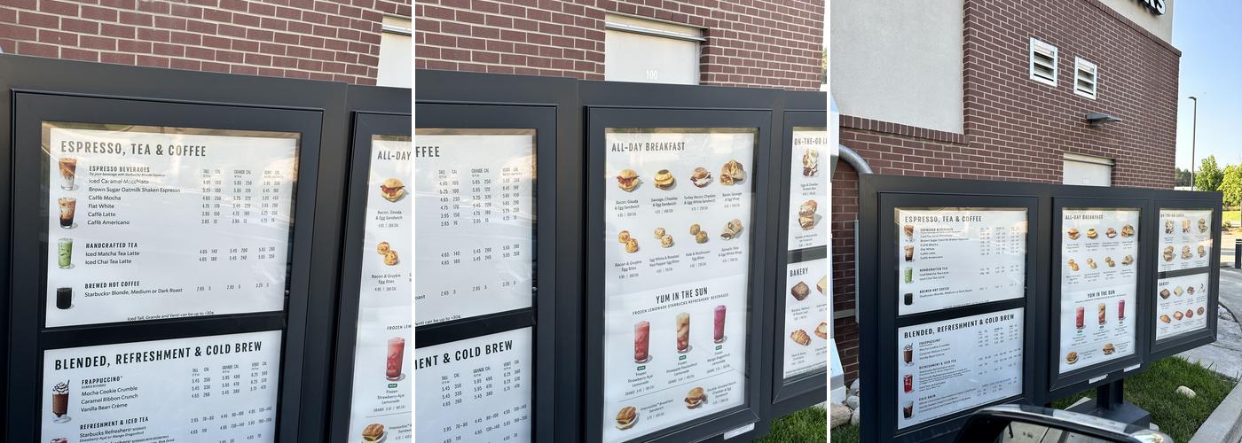 Starbucks Menu