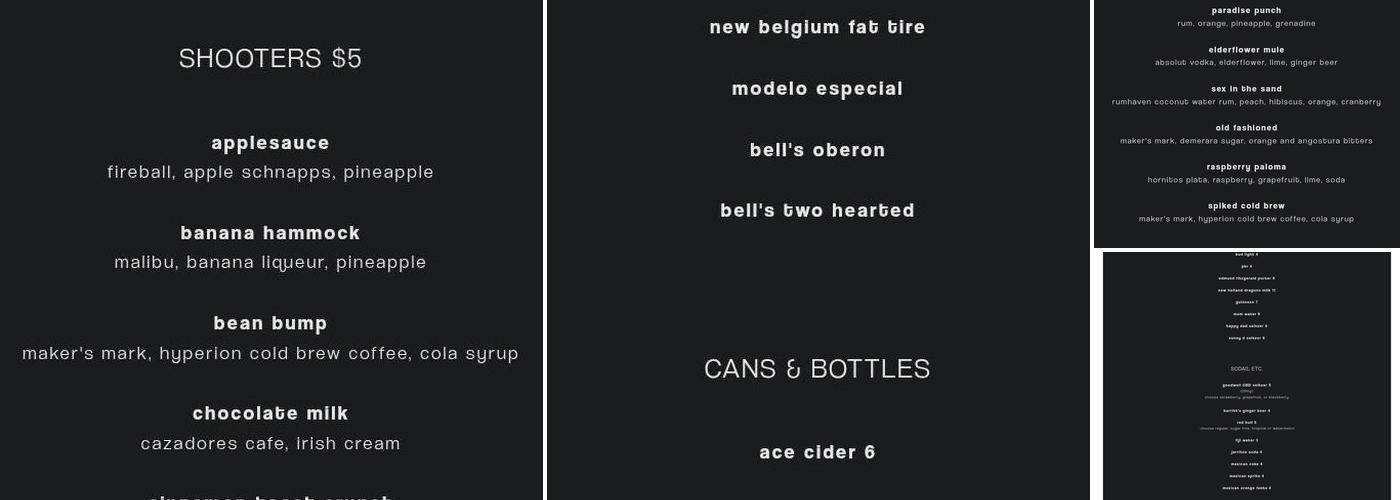 Lo-Fi Menu