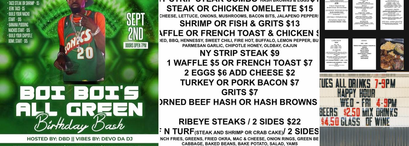 Charm'd Lounge Menu