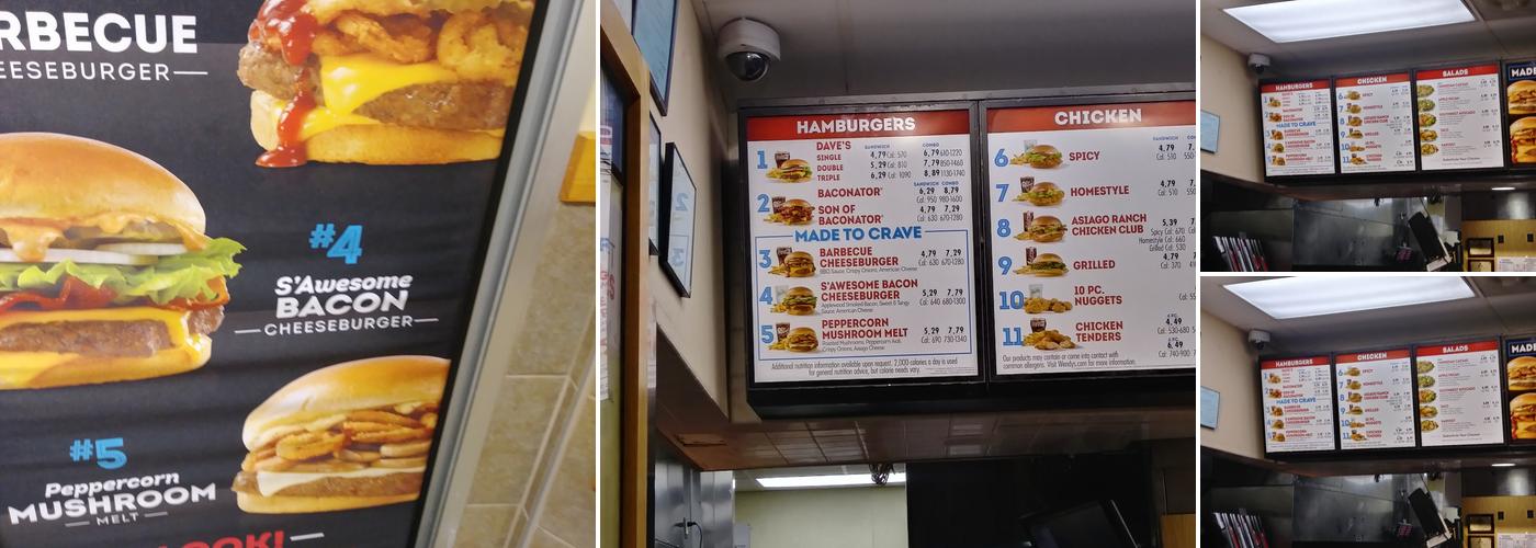 Wendy's Menu