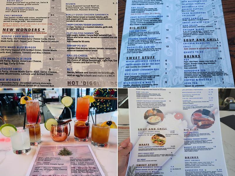 Grant's Wonderburger Grill & Gallery Menu