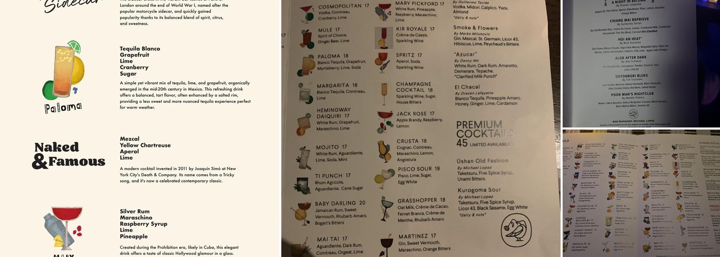 Lazy Bird Menu