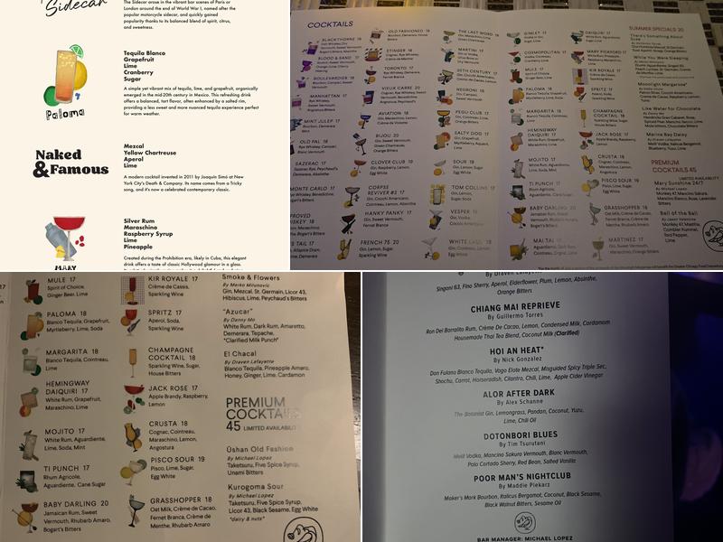 Lazy Bird Menu