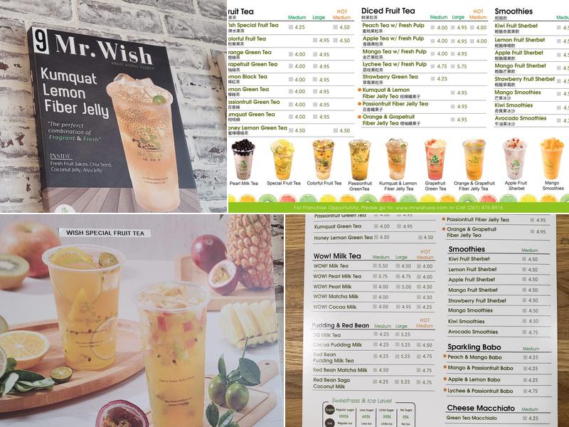 Mr. Wish Norcross Menu