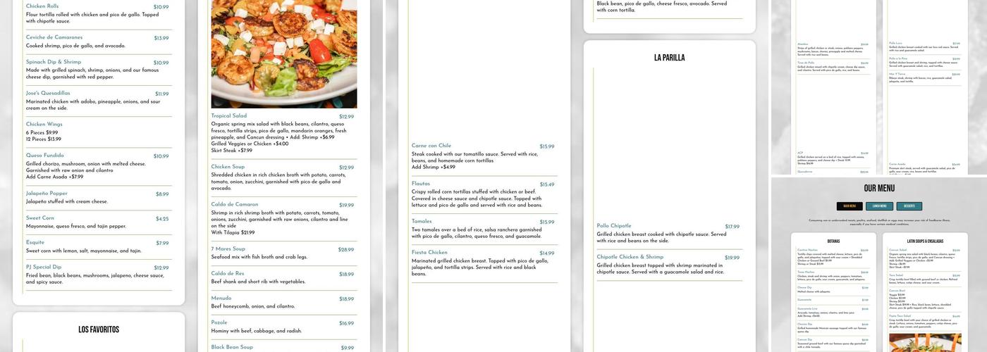 Mi Cancun Menu