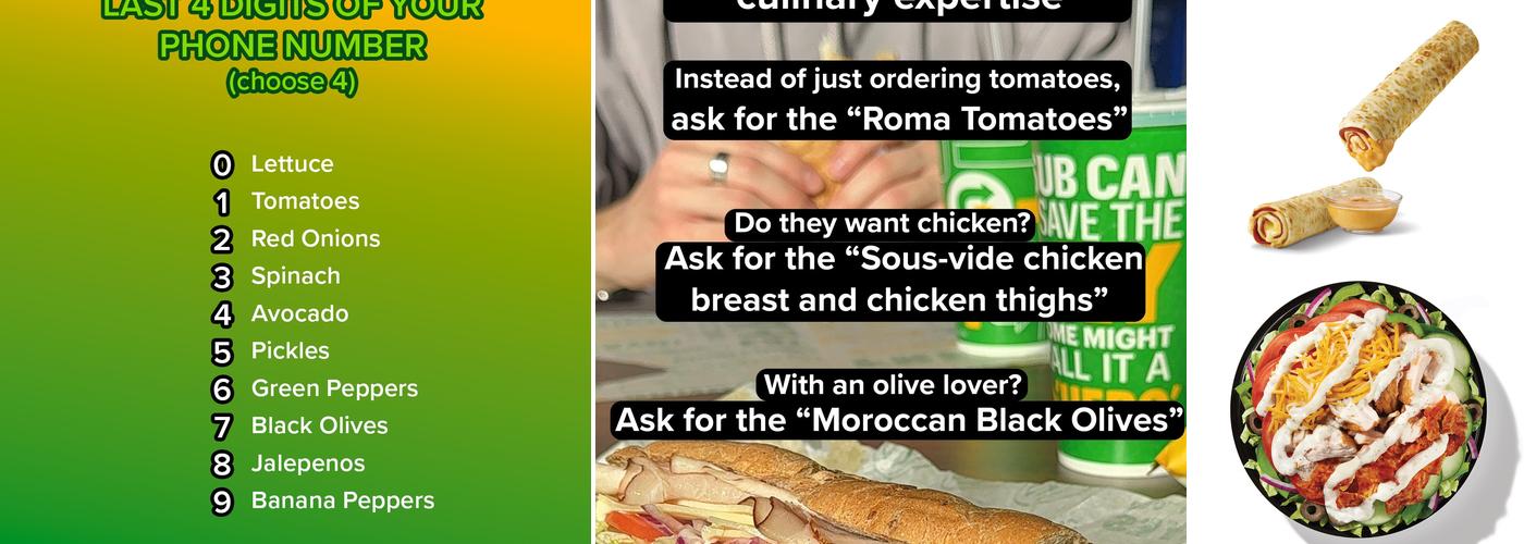 Subway Menu