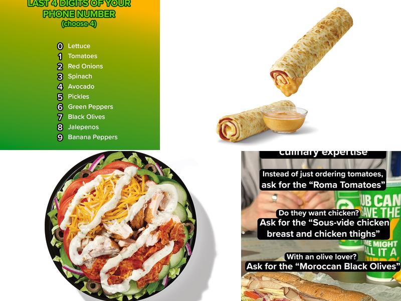 Subway Menu