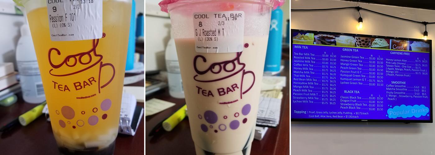 Cool Tea Bar Menu