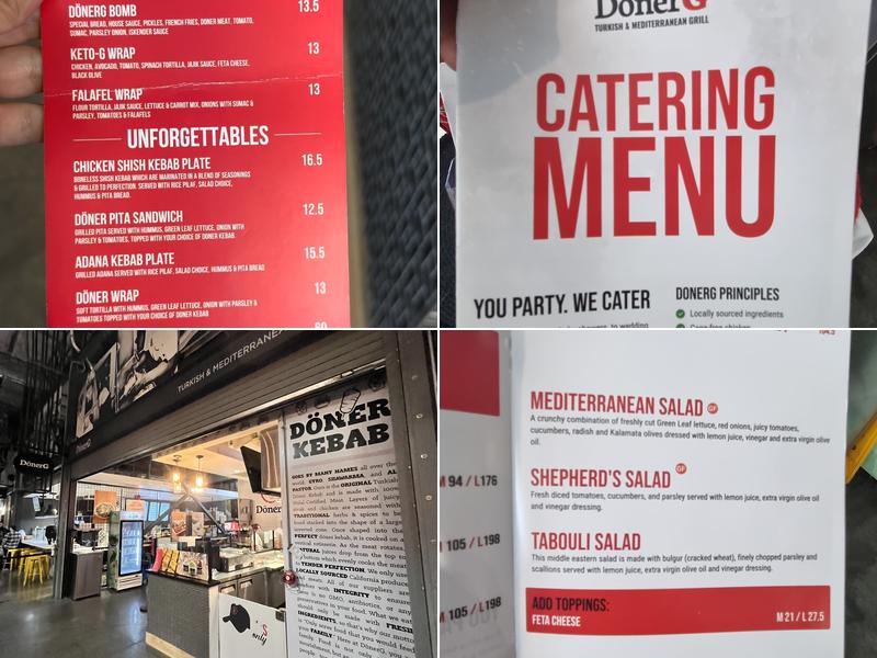 DonerG Turkish & Mediterranean Grill - Long Beach Menu