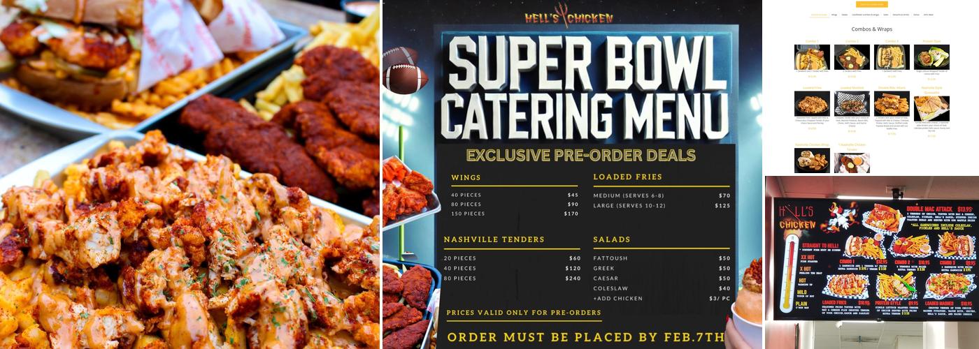 Hell's Chicken Menu