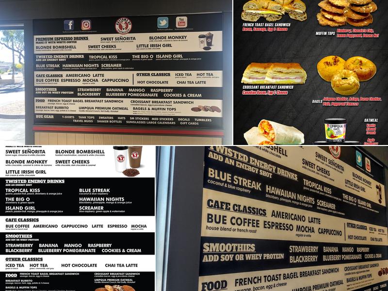 Bottoms Up Espresso Menu