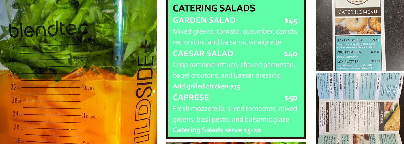 Tasty's Bagels, Cold Treats & More Menu