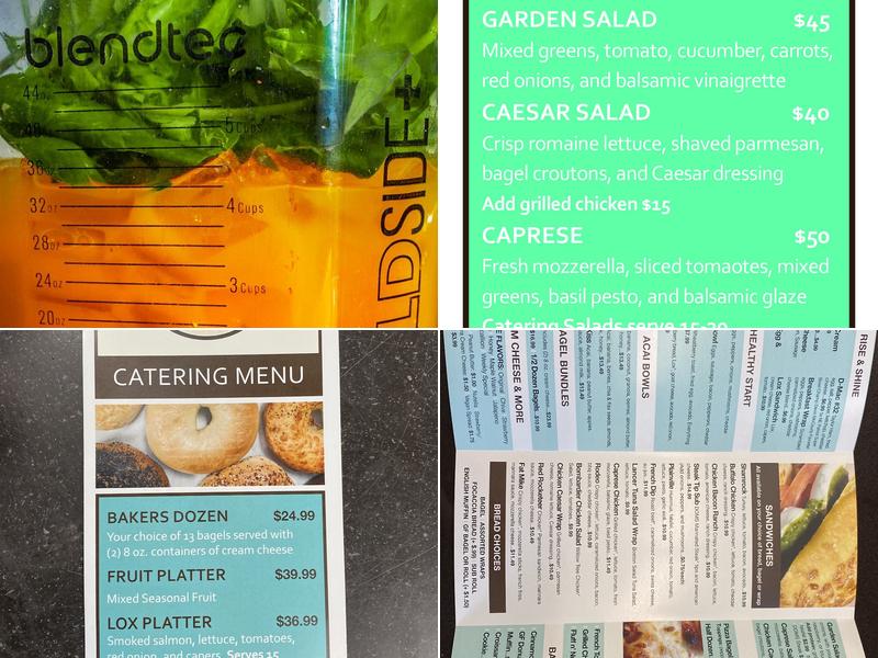 Tasty's Bagels, Cold Treats & More Menu