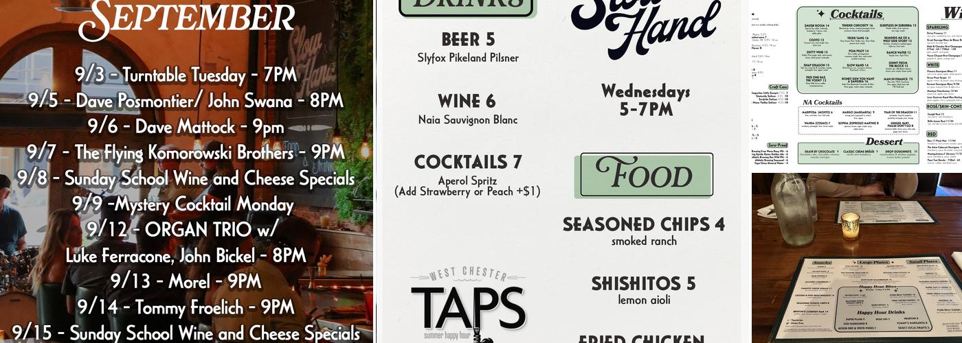 Slow Hand WC Menu