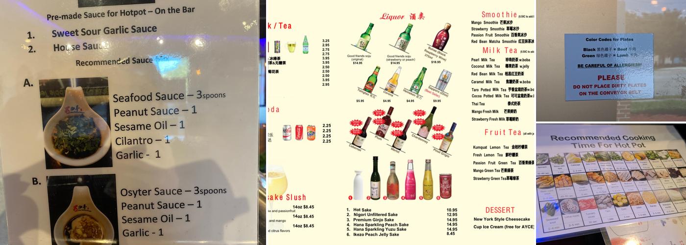 Nine Spices Hotpot & BBQ Menu