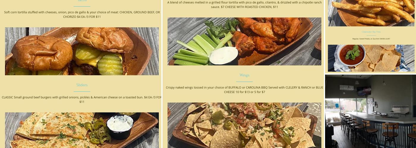 Clearwater Brewing Company Menu