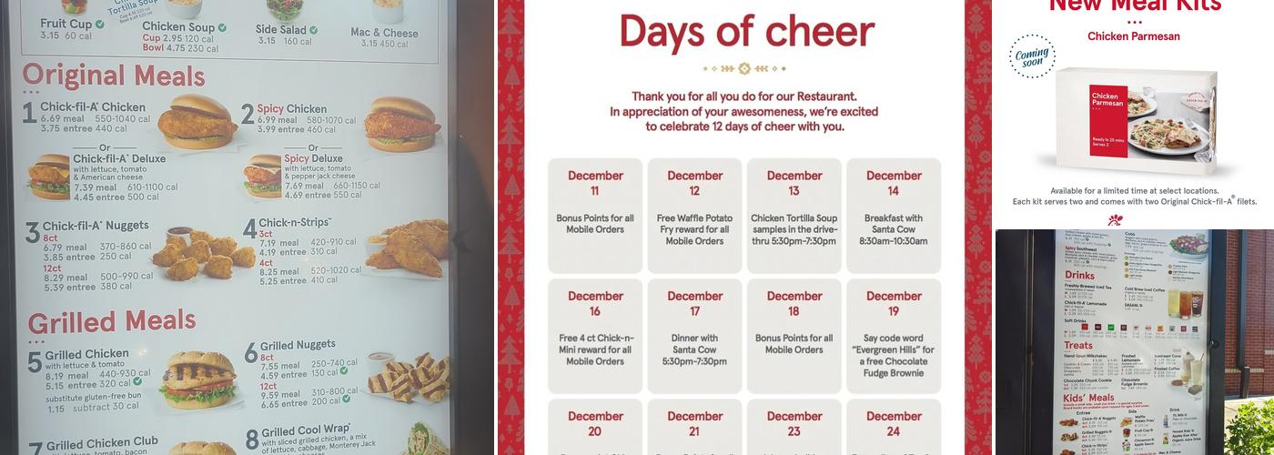Chick-fil-A Menu