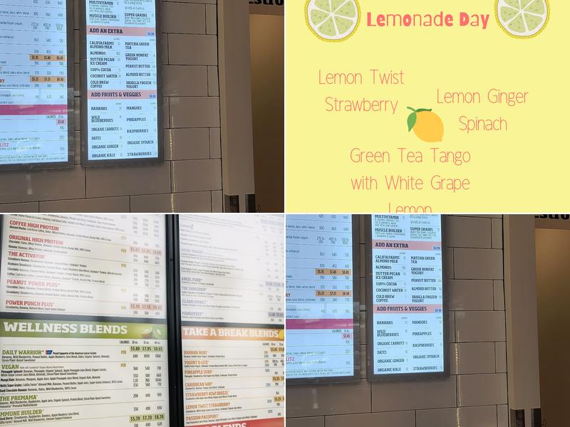 Smoothie King Menu