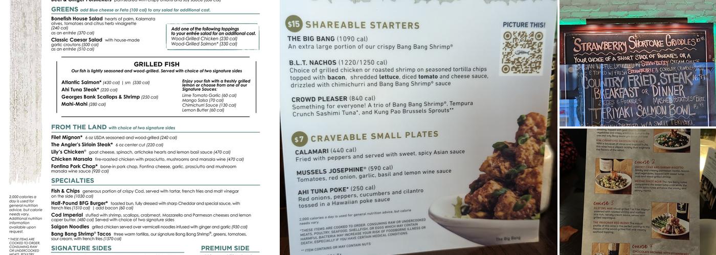 Bonefish Grill Menu