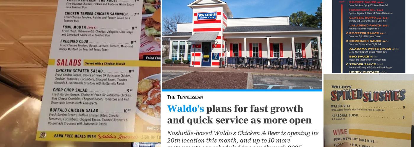 Waldo's Chicken & Beer Menu