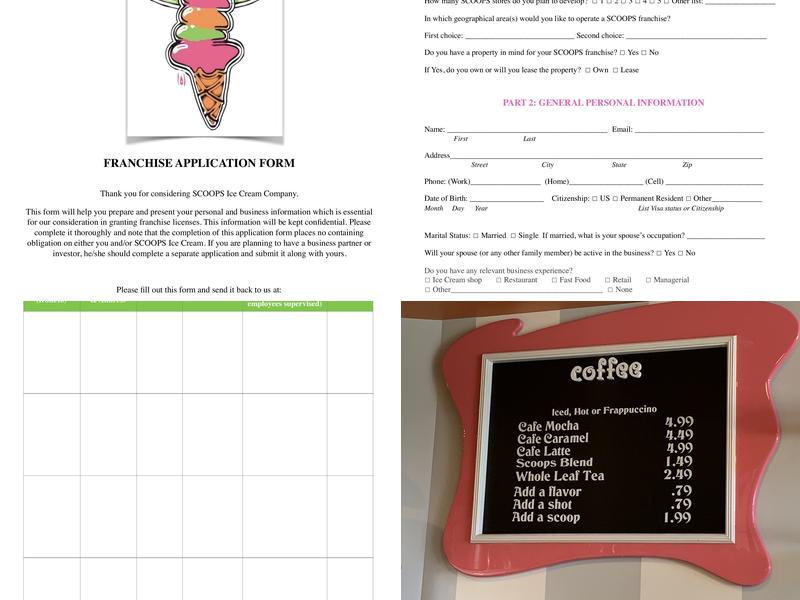 Scoops McDonough Menu