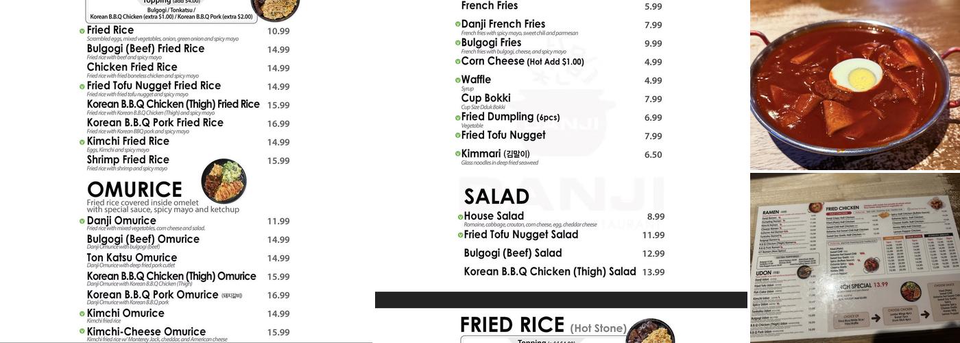 Danji Menu
