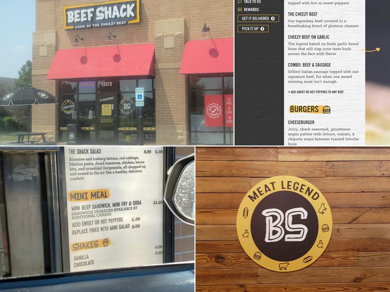 Beef Shack Menu