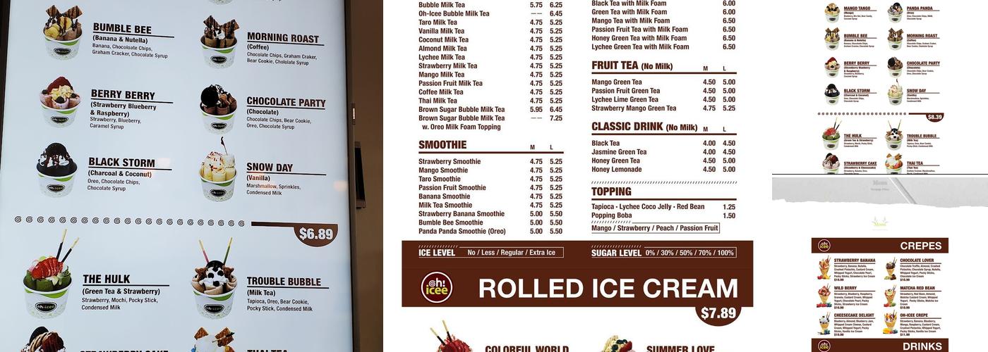 OH-ICEE Menu