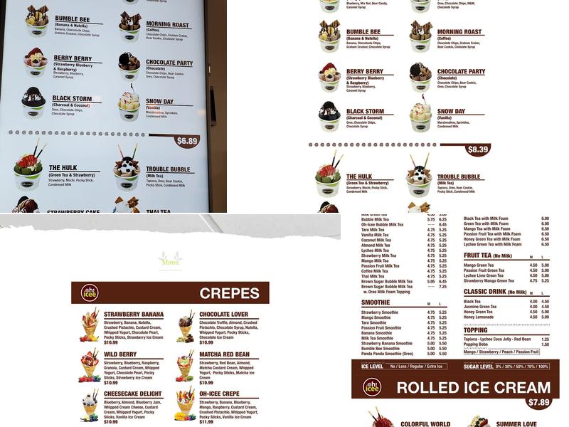 OH-ICEE Menu