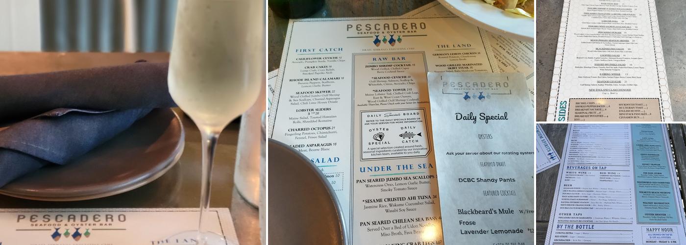 Pescadero Menu